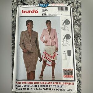 Burda Sewing Pattern 8525 for Women's Suit